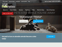 Tablet Screenshot of pawspetcareathome.com